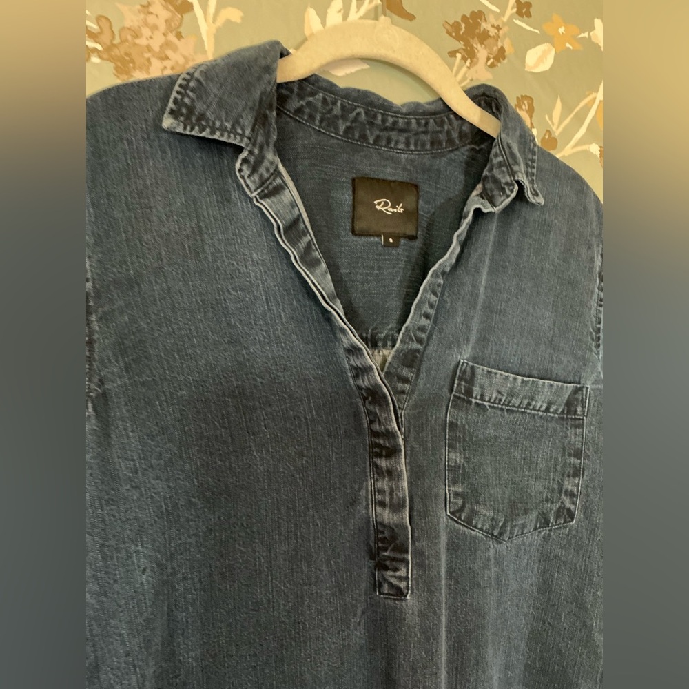 Rails Blue Denim Chambray Dress Size - S - Picture 4 of 9